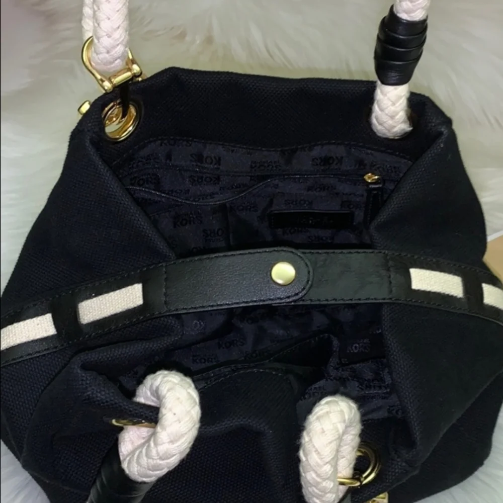MICHAEL KORS MARINA NAUTICAL GOLD ANCHOR ROPE TOTE